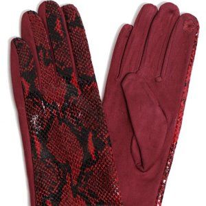 HOST PICK Winter Snake Print Smart Touch Gloves